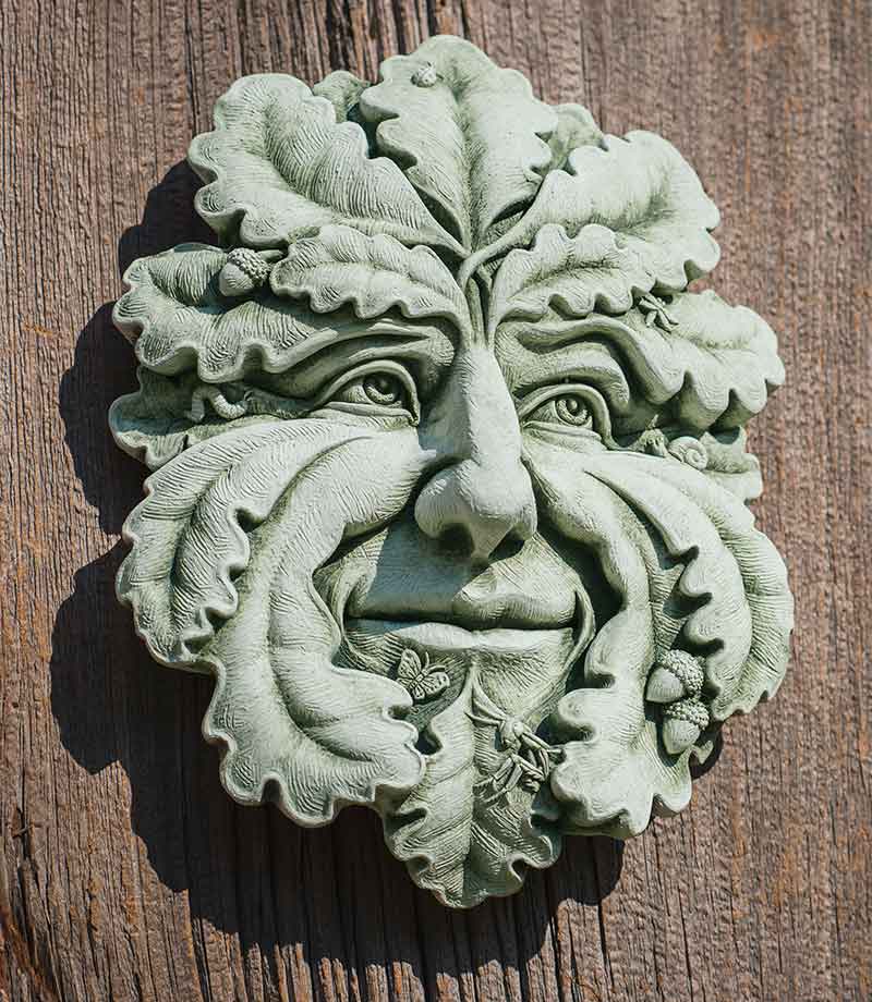 Green Man. Greenman. Green Man sculpture. Green man yard art. green man hanging sculpture. good cement green man. Green man face. Green Man color