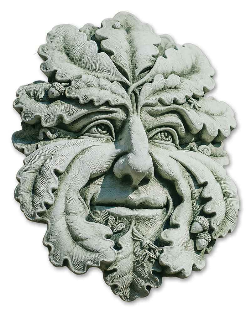 Green Man. Greenman. Green Man sculpture. Green man yard art. green man hanging sculpture. good cement green man. Green man face. Green Man color