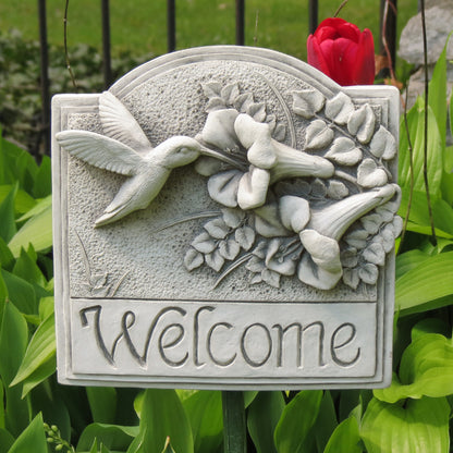 Hummingbird Welcome Plaque