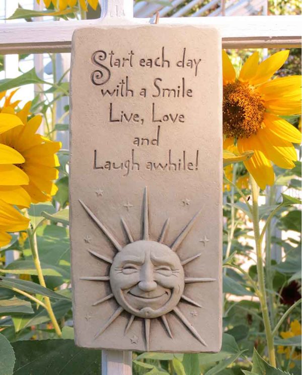 A Smile A Day Sun Plaque