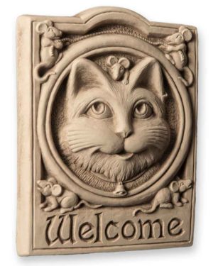 Welcome Cat Plaque