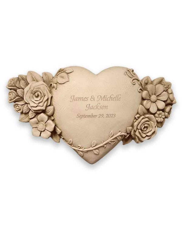 Floral Heart Engraved