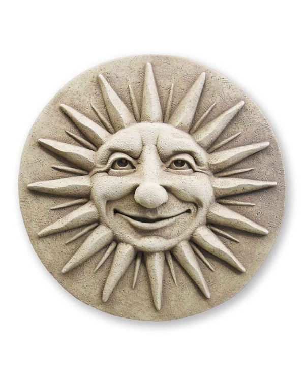 Summer Solstice Sun Plaque with Face