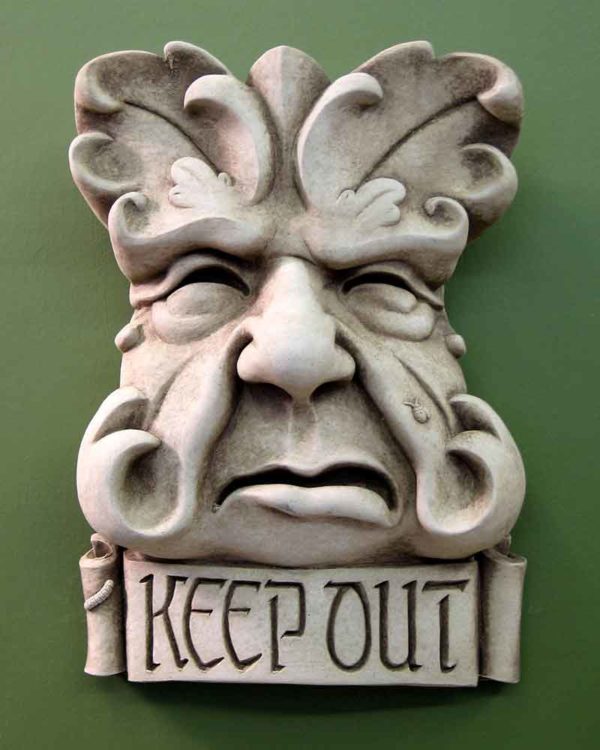 Keep Out Grouch Face