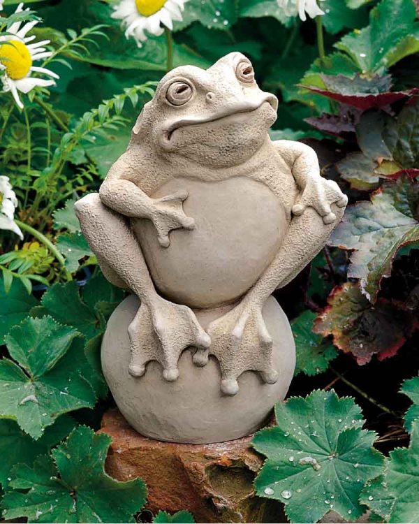 Frog On A Ball in Garden