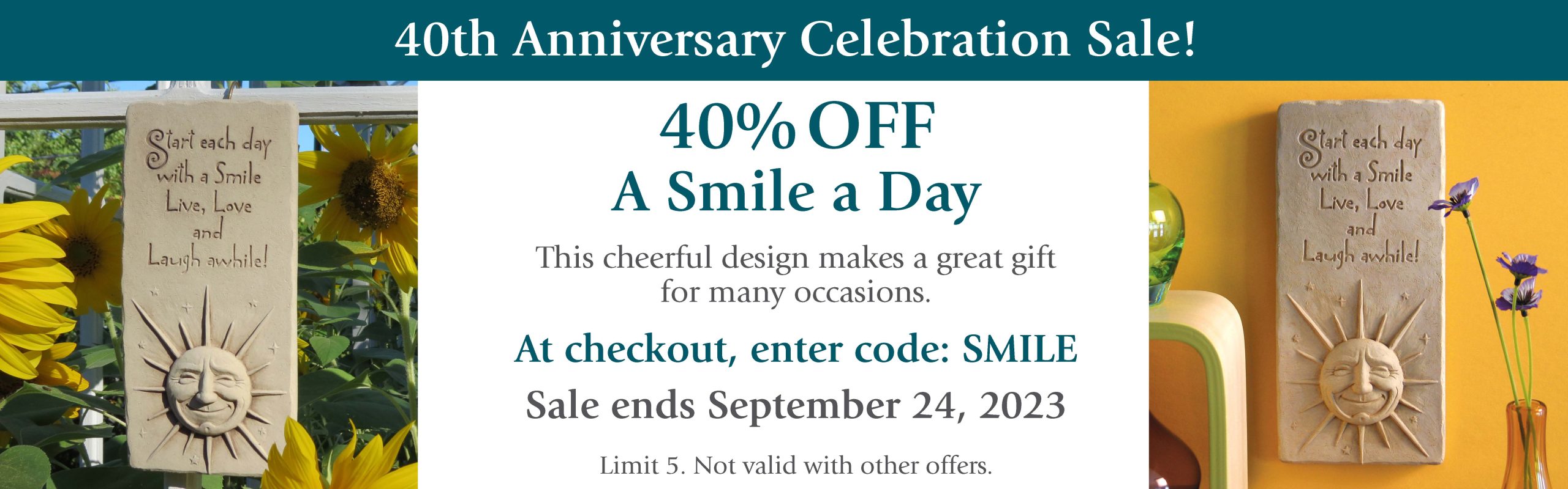 A Smile A Day 40th Anniversary Sale