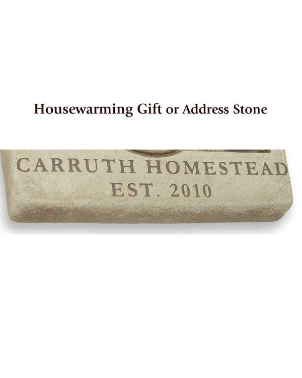 Wild Orchid Engraved Housewarming Gift Stone