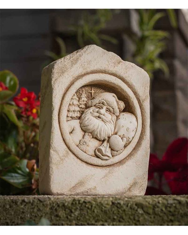 Holiday Magic with Santa Christmas Sculpture for Home and Garden