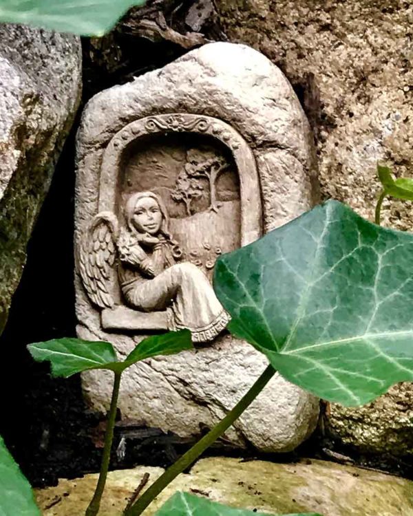 Window Angel in Rock Garden